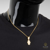 Fátima Con Piedras Moissanite + Cadena