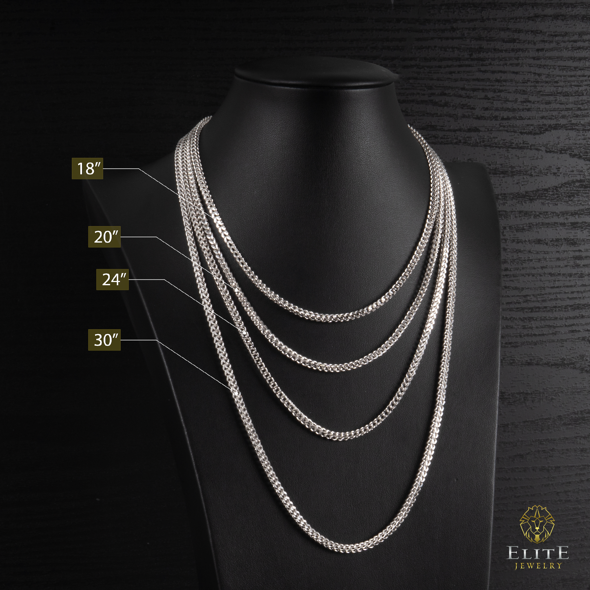 Cadena Franco 3mm - Elite Jewelry Store 