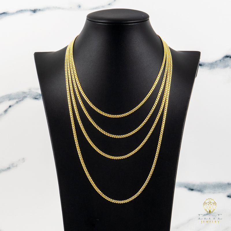 Cubana Miami 2.7mm 10K Oro Real
