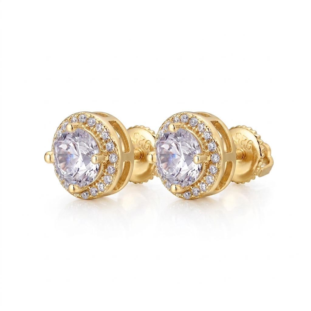 Pantallas Redondas 9mm - 100% Moissanite (Compra 1 y Llévate 1 Gratis)