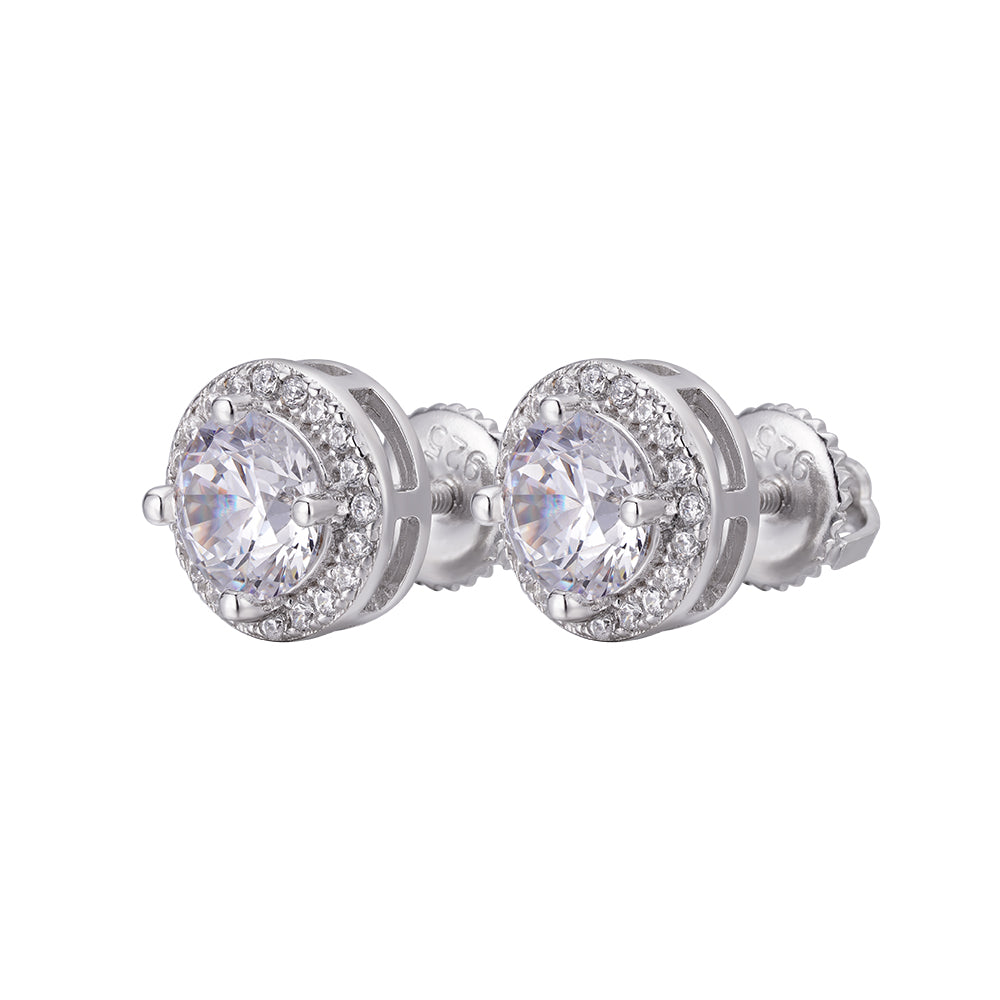 Pantallas Redondas 9mm - 100% Moissanite (Compra 1 y Llévate 1 Gratis)