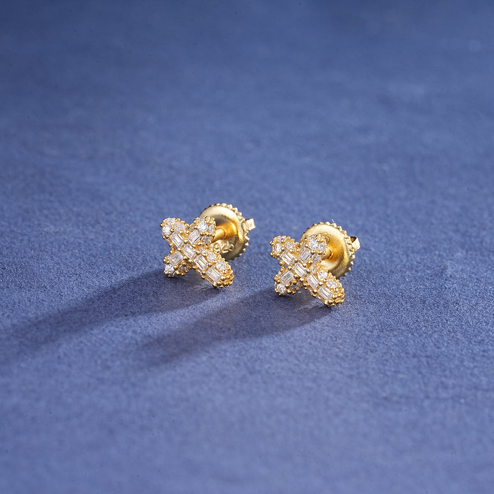 Oferta #1: Pendant Cruz Diamante + Pantallas De Cruz Delgadas + Cubana 3mm