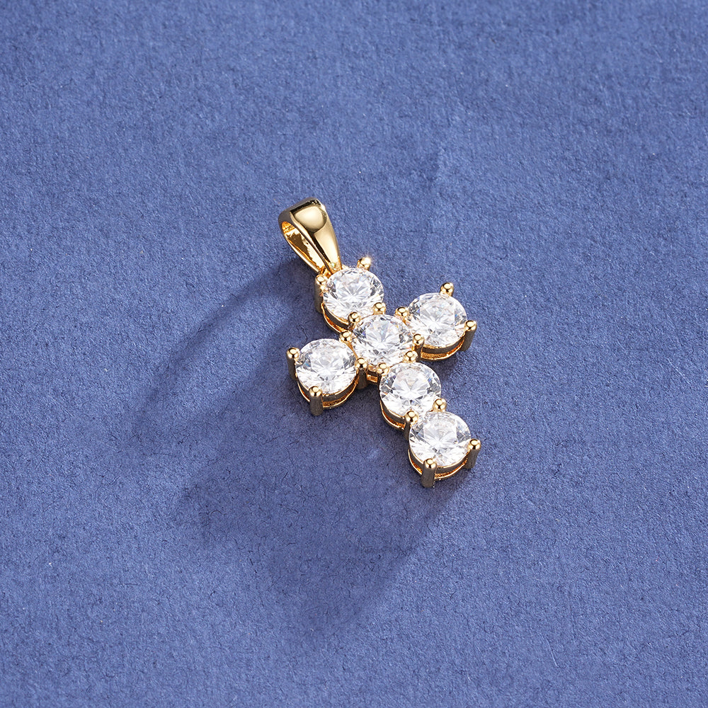 Pendant Cruz Clásica Diamante