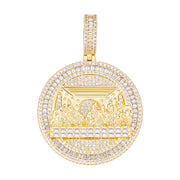 Pendant Medallón Última Cena + Soga 3mm