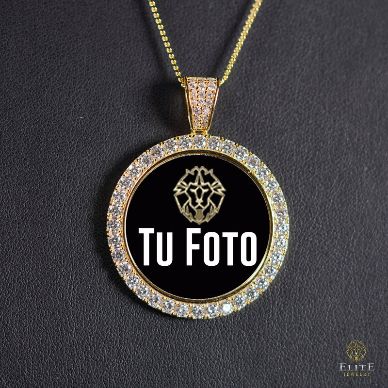 Pendant de Foto Sencillo Moissanite
