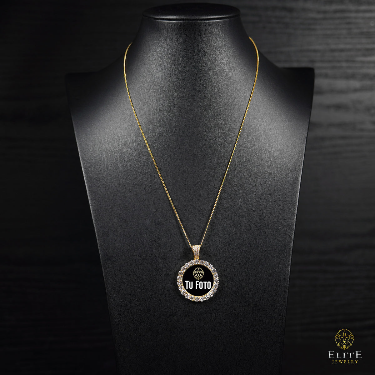 Pendant de Foto Sencillo Moissanite