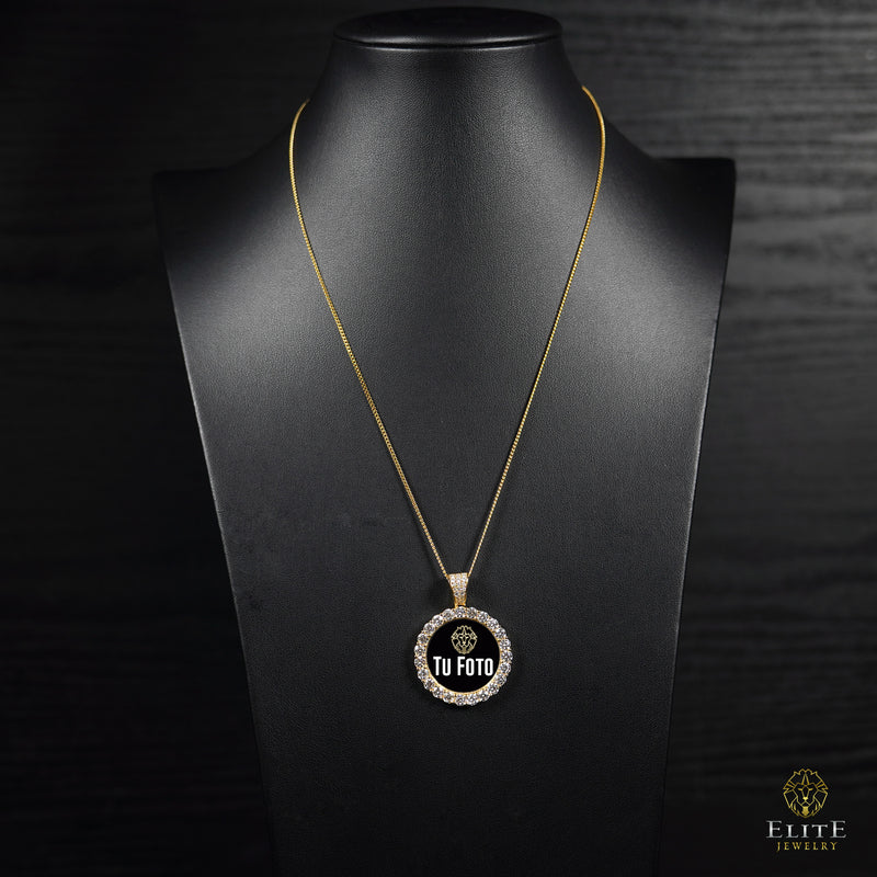 Pendant de Foto Sencillo Moissanite