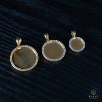 Set Pendant De Foto 10K Oro Real