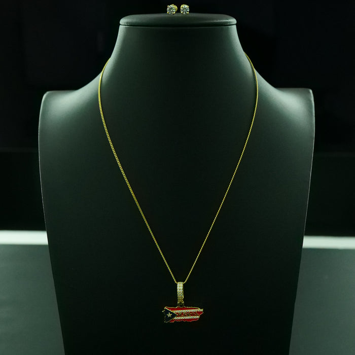 Especial: Bandera de Puerto Rico + Pantallas Moissanite