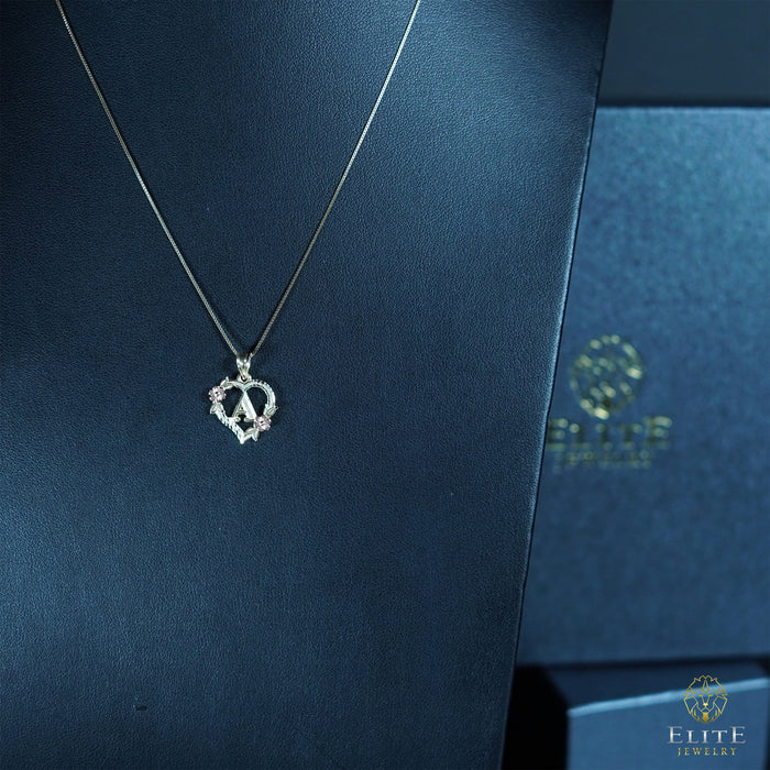 Inicial con Corazón Oro 10K - Elite Jewelry Store 