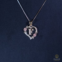 Inicial con Corazón Oro 10K