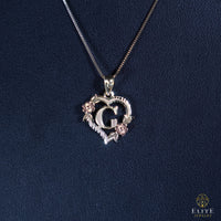 Inicial con Corazón Oro 10K
