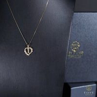 Inicial con Corazón Oro 10K