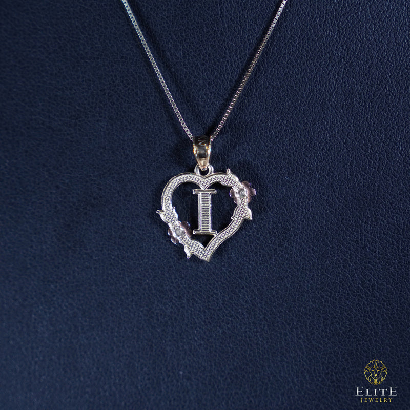 Inicial con Corazón Oro 10K