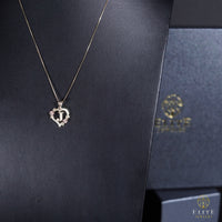 Inicial con Corazón Oro 10K