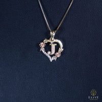 Inicial con Corazón Oro 10K