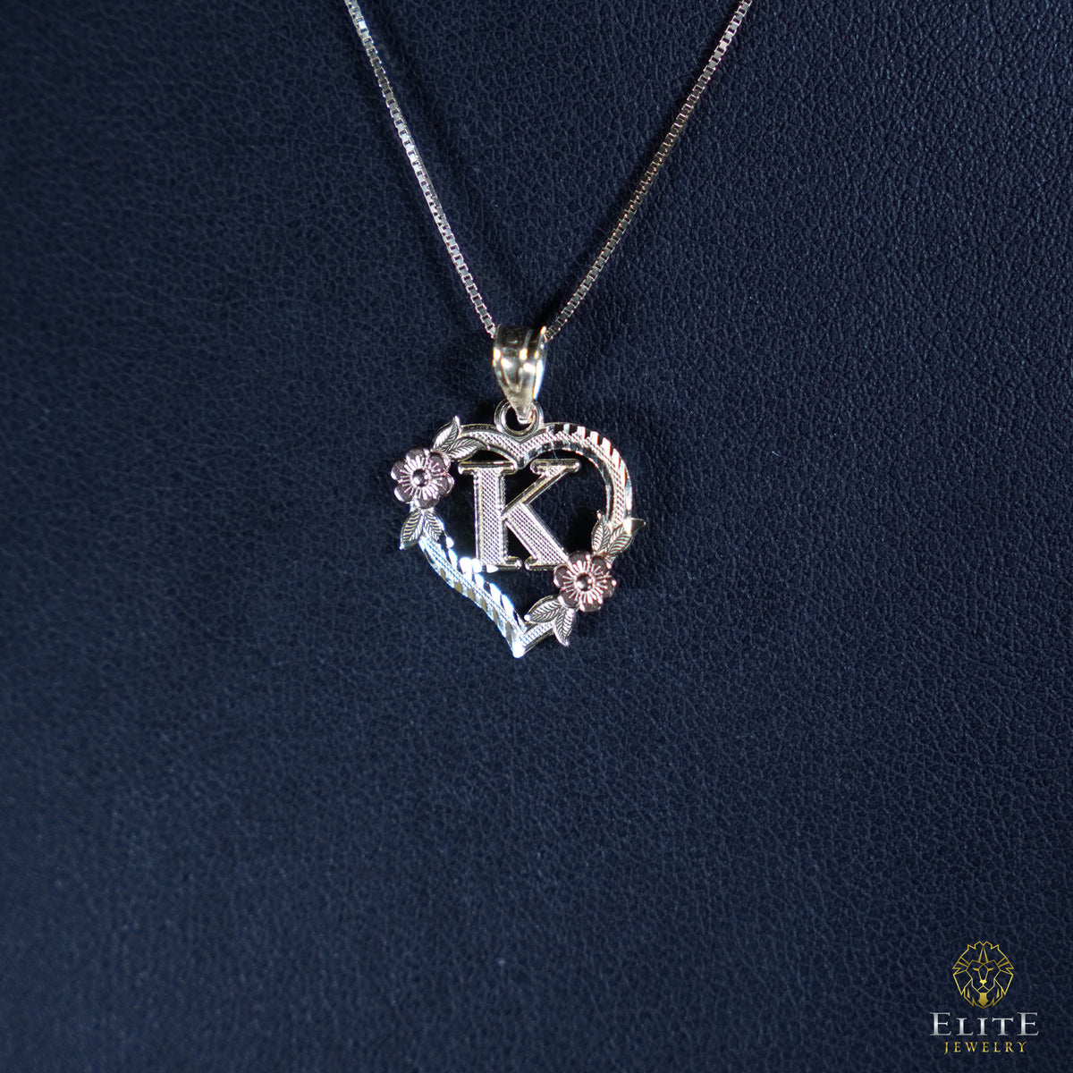 Inicial con Corazón Oro 10K