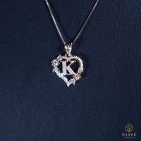 Inicial con Corazón Oro 10K