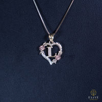 Inicial con Corazón Oro 10K