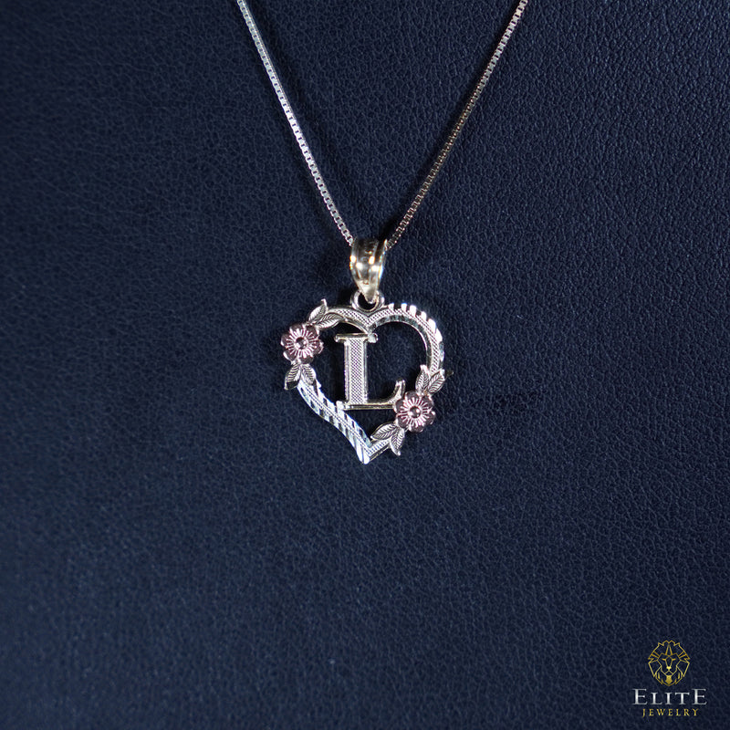 Inicial con Corazón Oro 10K