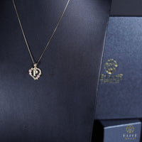 Inicial con Corazón Oro 10K