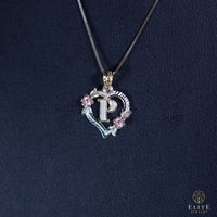 Inicial con Corazón Oro 10K