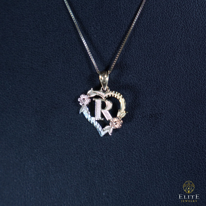Inicial con Corazón Oro 10K