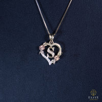 Inicial con Corazón Oro 10K