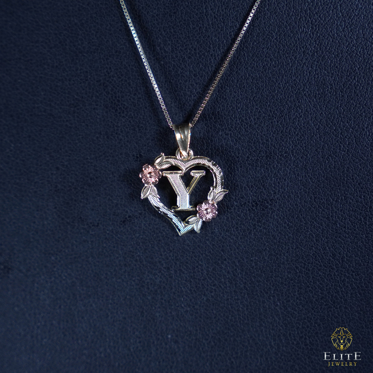 Inicial con Corazón Oro 10K