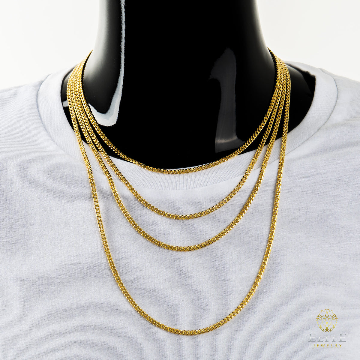 Cubana Miami 2.7mm 10K Oro Real
