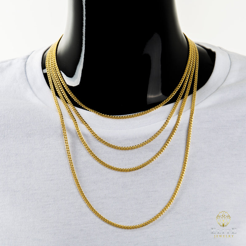 Cubana Miami 2.7mm 10K Oro Real