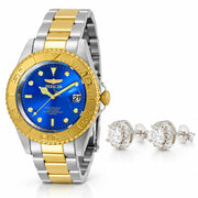 Oferta #142 - Invicta Pro Diver 37.5mm · Acero + Pantallas Redondas · 100% Moissanite · Plata