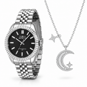 Oferta #154 - Invicta Specialty 48mm - Acero inoxidable + Pendant Luna Eterna 100% Moissanite + Cadena Gratis - Plata
