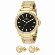 Oferta #158 - Invicta Speedway 42mm - Dorado + Pantallas Halo Baguette - 100% Moissanite Dorado
