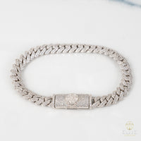 Pulsera Cubana Cuadrada 8MM