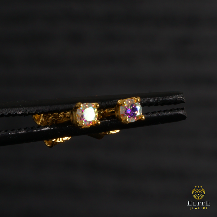 Dormilona Moissanite Arcoiris 3mm (Pequeña)