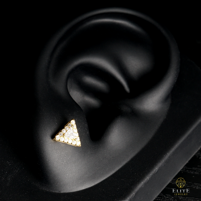 Dormilona Triangular Con Moissanite