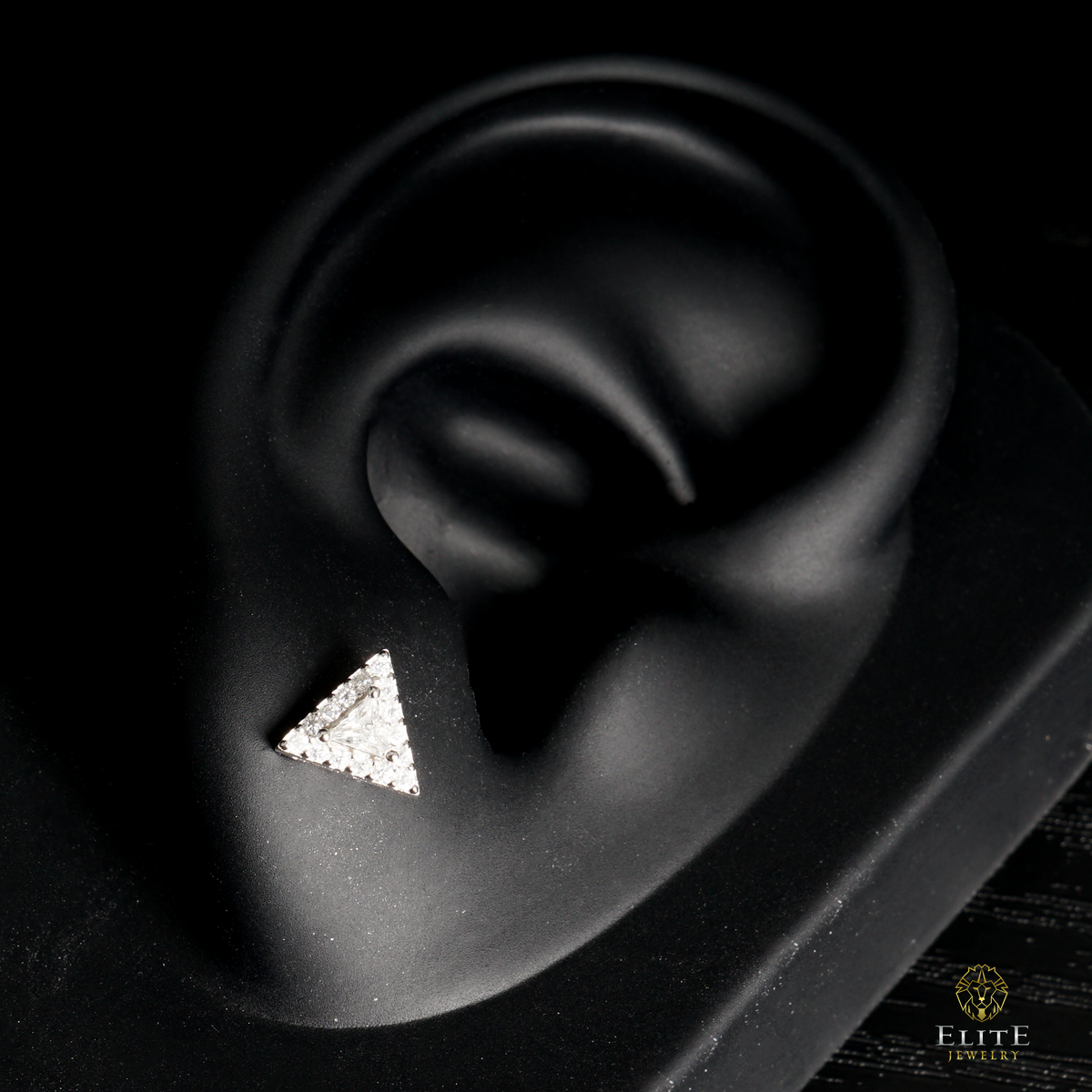 Dormilona Triangular Con Moissanite