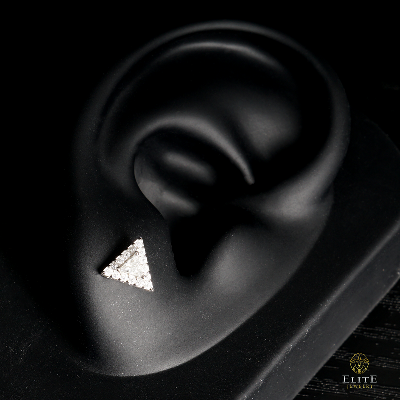 Dormilona Triangular Con Moissanite