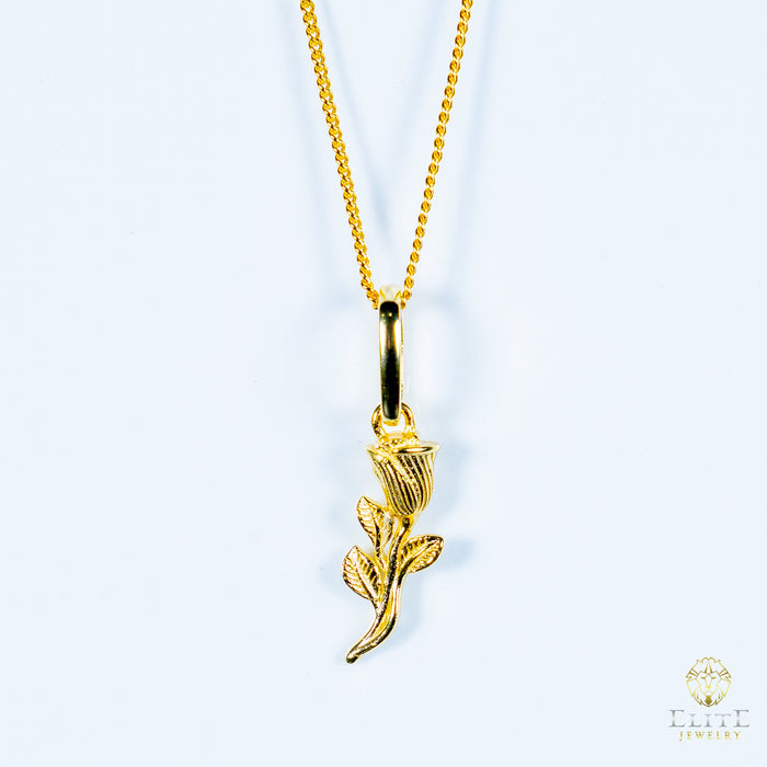 Pendant de Rosa + Cadena