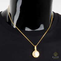 Baloncesto con Piedras Moissanite + Cadena