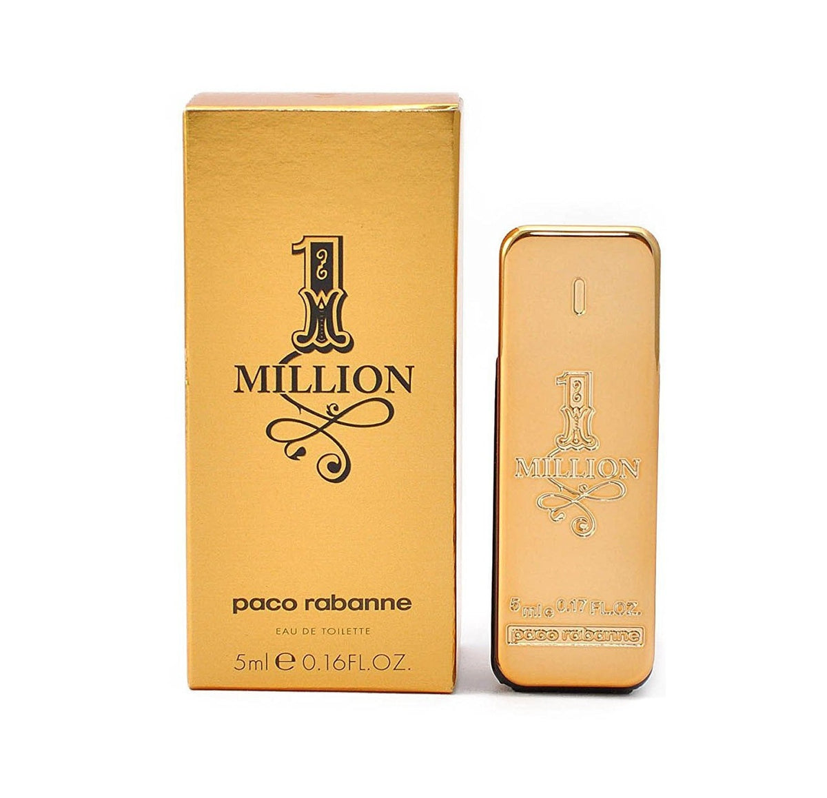 One Million Mini by Paco Rabanne, 0.17 oz Eau De Toilette for Men