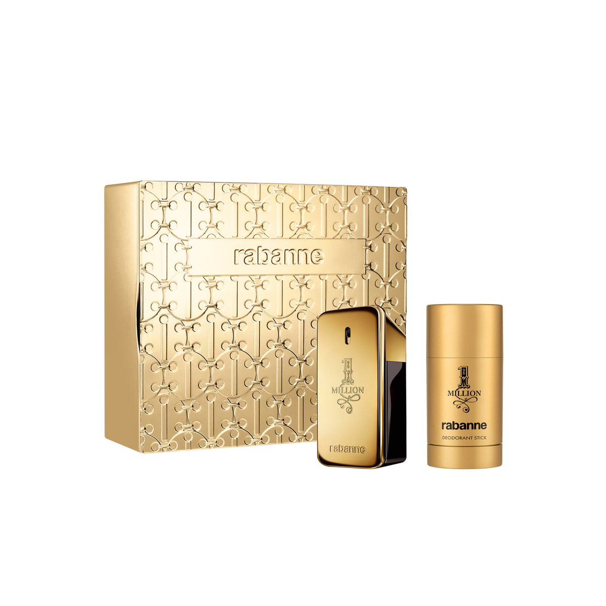 One Million by Paco Rabanne, 2 Piece Gift Set for Men with 2.3 oz Deodorant Stick