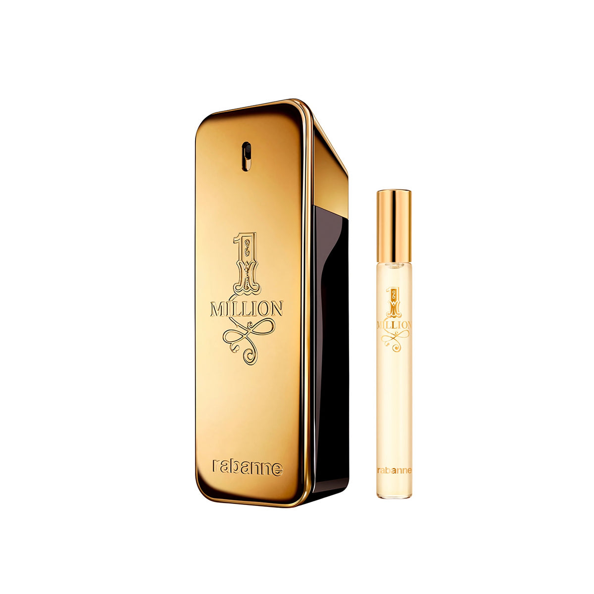 One Million by Paco Rabanne, 2 Piece Gift Set for Men with 6.8 oz Eau De Toilette Spray