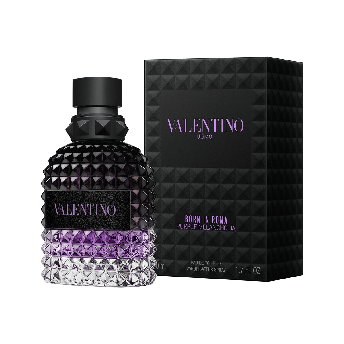 Uomo Born in Roma Purple Melancholia by Valentino, 1.7 oz Eau De Toilette Spray for Men
