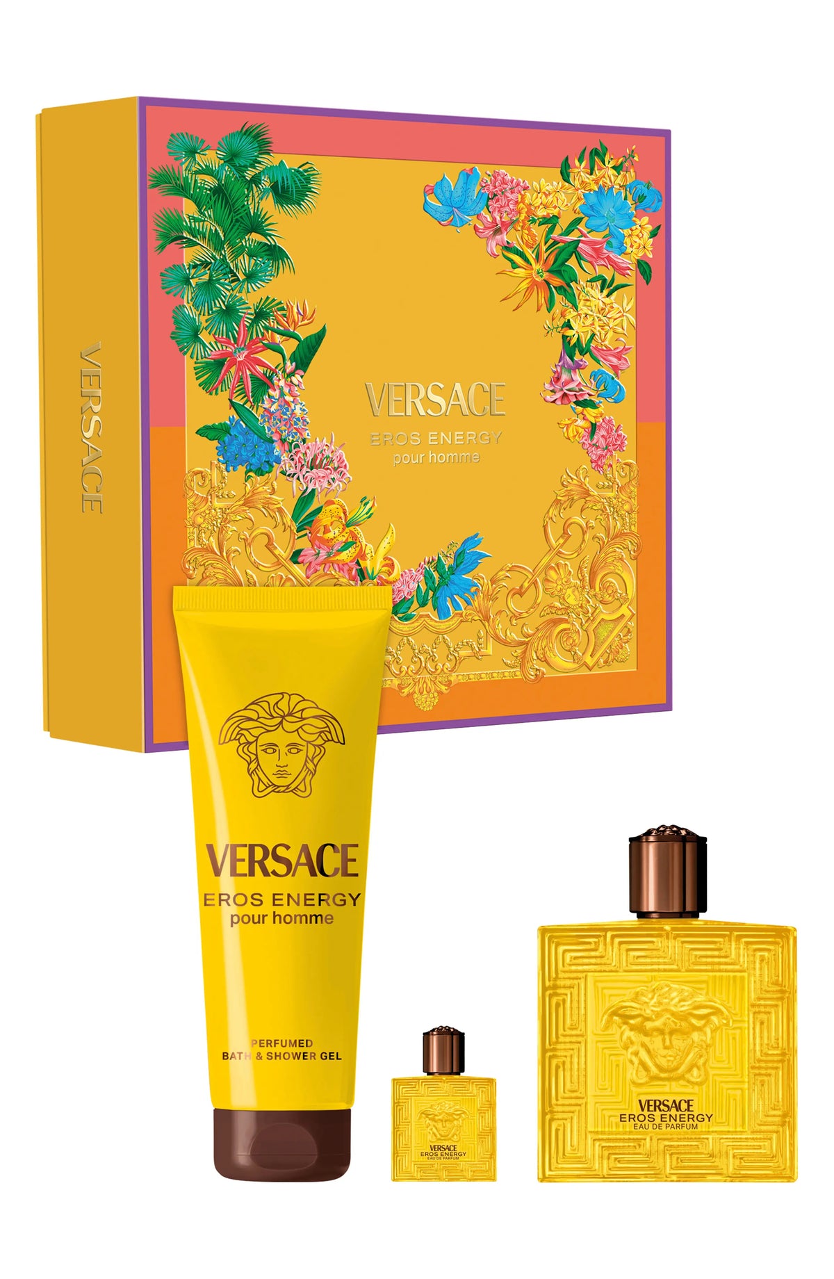 Eros Energy by Versace, 3 Piece Gift Set for Men