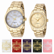 Set de Pareja Invicta Dorado + Gift Set Lattafa