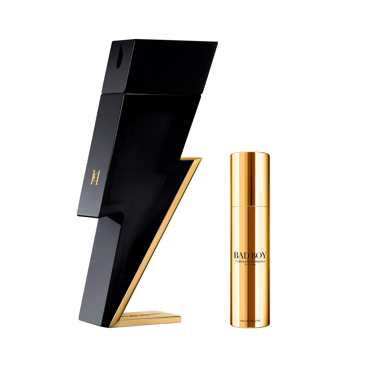 Bad Boy by Carolina Herrera, 2 Piece Gift Set for Men with .34 oz Eau De Toilette Spray