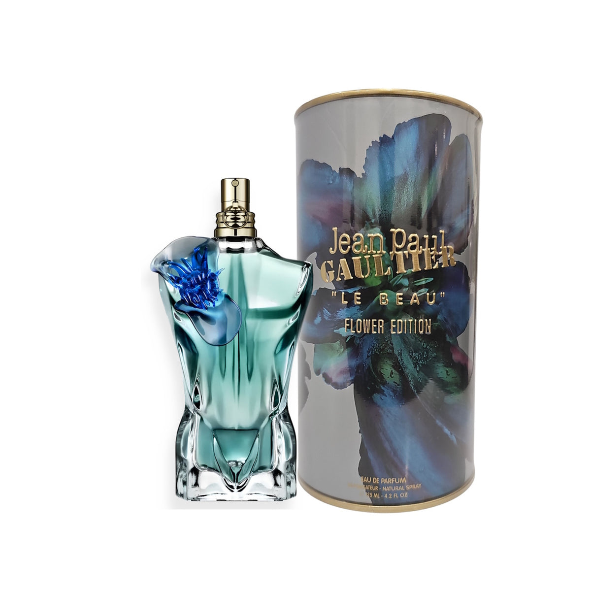 Le Beau Flower Edition by Jean Paul Gaultier, 4.2 oz Eau De Parfum Spray for Men