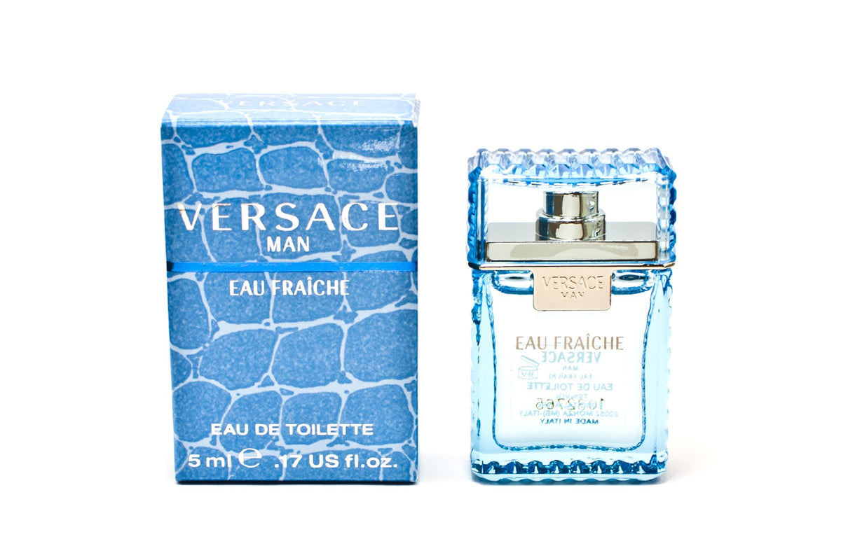 Eau Fraiche by Versace, 0.17 oz Eau De Toilette Mini for Men